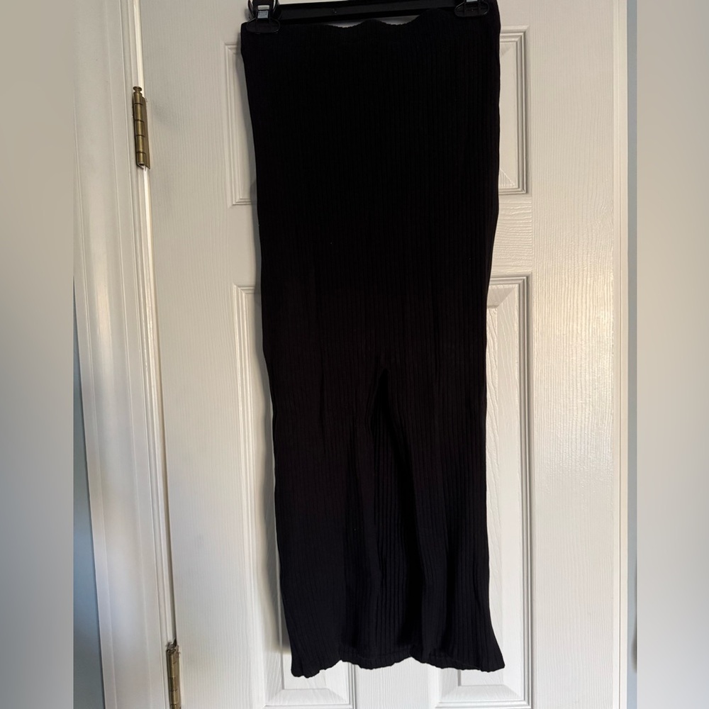Zara black midi dress (has slit in the back)